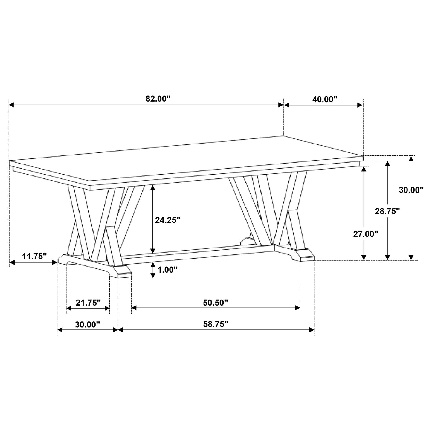 Cornelia 7-piece Rectangular Dining Table Set Coastal Grey