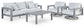 Hurley Park Outdoor Sofa and 2 Chairs with Coffee Table