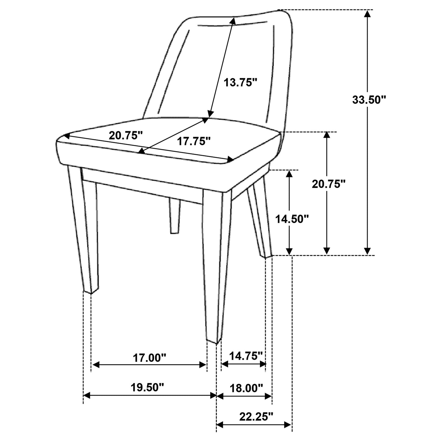 Castlewood Upholstered Dining Side Chair Light Tan (Set of 2)