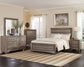 Kauffman Wood California King Panel Bed Washed Taupe