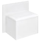 Flora 2-drawer Vanity Table Set LED Mirror and Stool White High Gloss