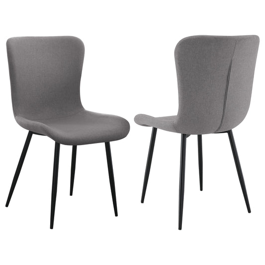 Horizon Upholstered Dining Side Chair Taupe (Set of 2)