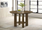 Ottowa 47-inch Round Wood Dining Table with Shelf Brown