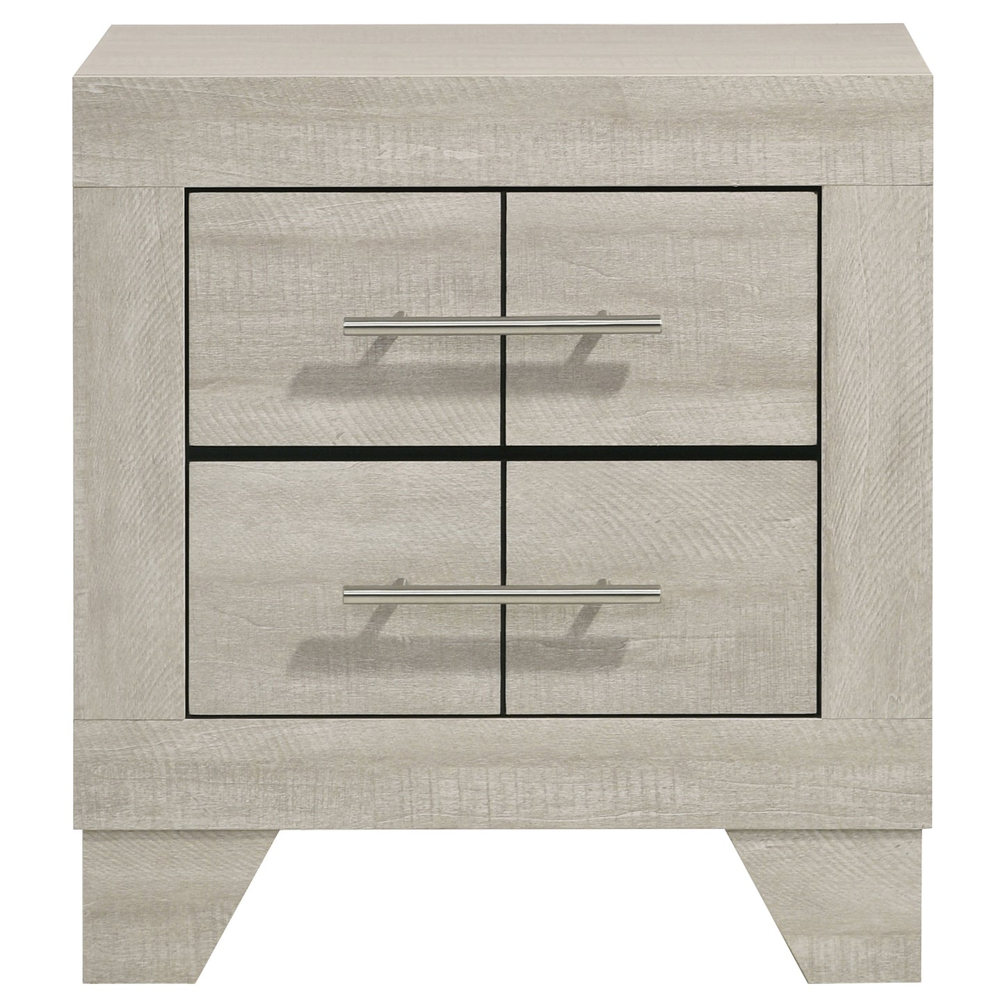 Trenton 2-drawer Nightstand Bedside Table Rustic Cream