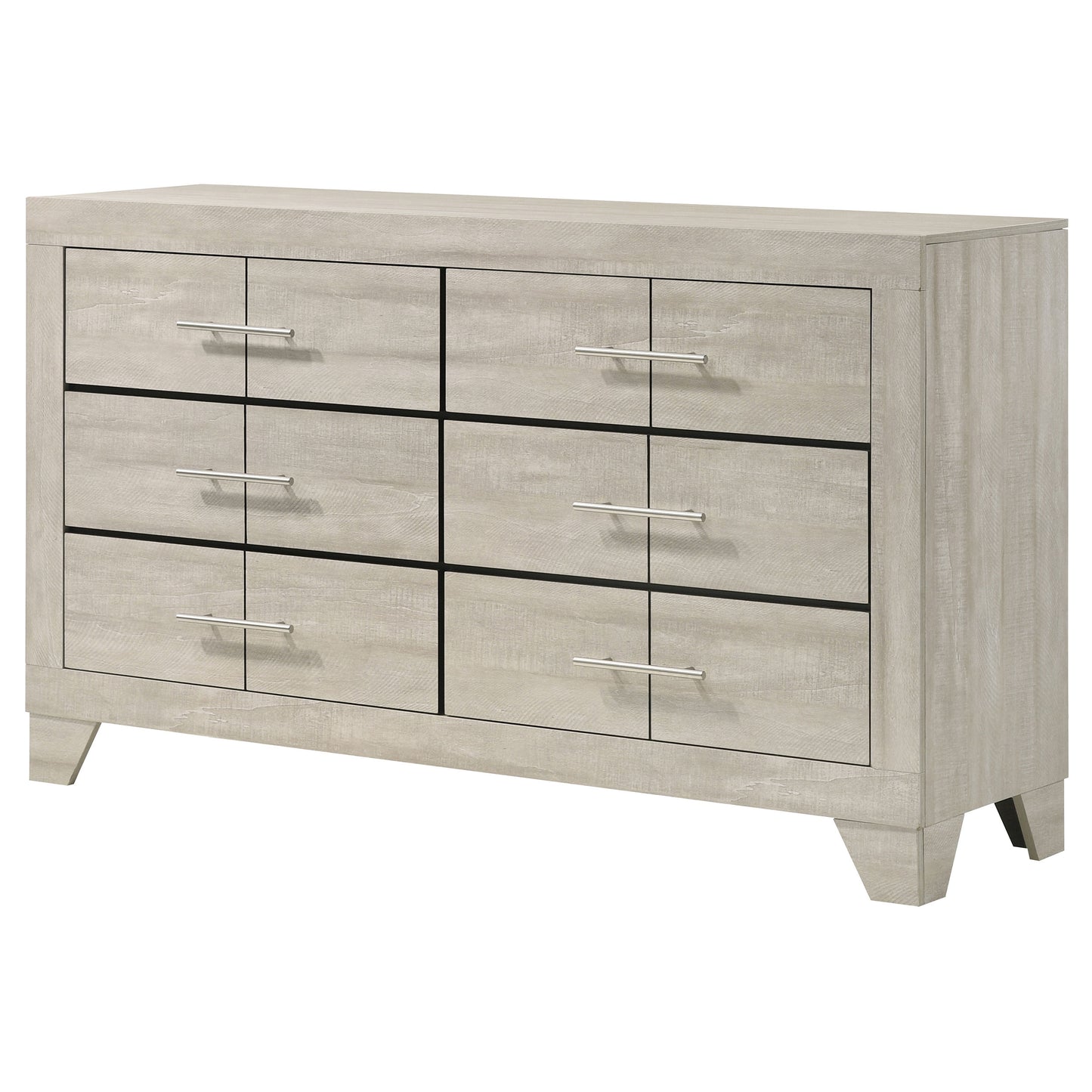 Trenton 6-drawer Bedroom Dresser Rustic Cream