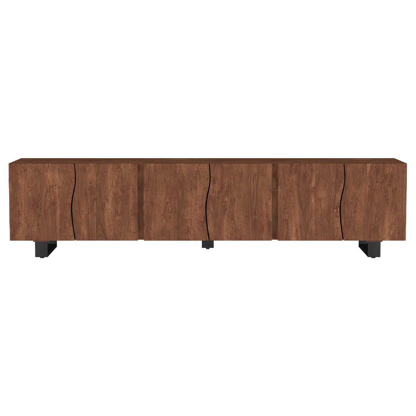 Trask 86-inch Wood TV Stand Media Console Mango Brown