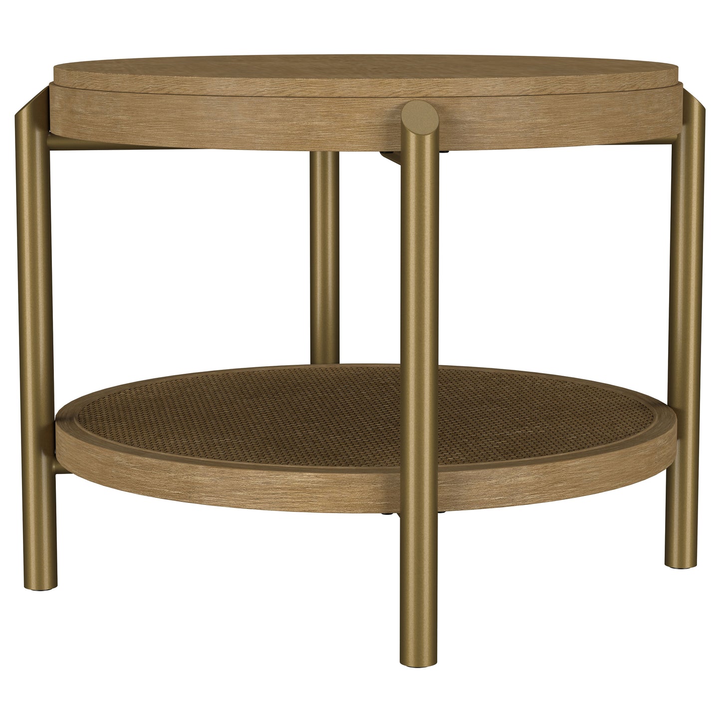 Arini 2-piece Round Coffee and End Table Set Sand Wash