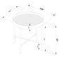 Ozella Round End Side Table with Recessed Top Sandy Black