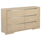 Ladera 6-drawer Bedroom Dresser Light Elm