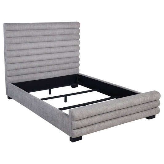 Patricia 58-inch Boucle Upholstered California King Bed Grey