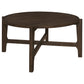 Cota 3-piece Solid Wood Coffee and End Table Set Dark Brown