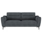 Nolan Upholstered Sloped Track Arm Sofa Charcoal