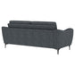 Nolan Upholstered Sloped Track Arm Sofa Charcoal