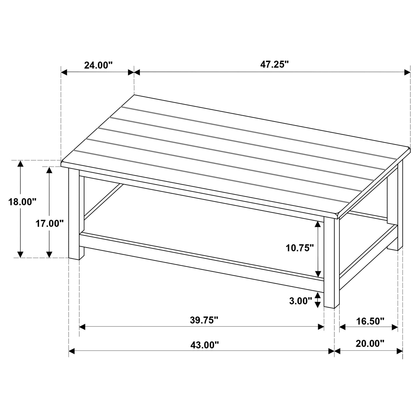 Payne 3-piece Coffee and End Table Set Distressed Java