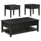 Concord 3-piece Coffee and End Table Set Distressed Java