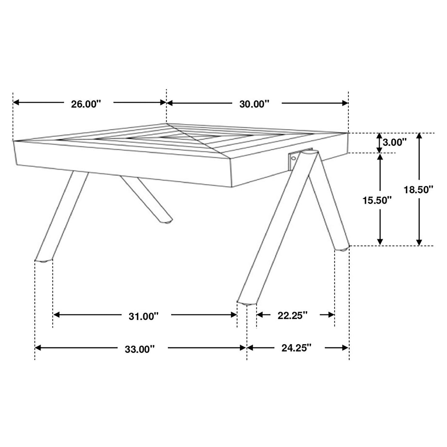 Avery 2-piece Solid Mango Coffee and End Table Set Natural