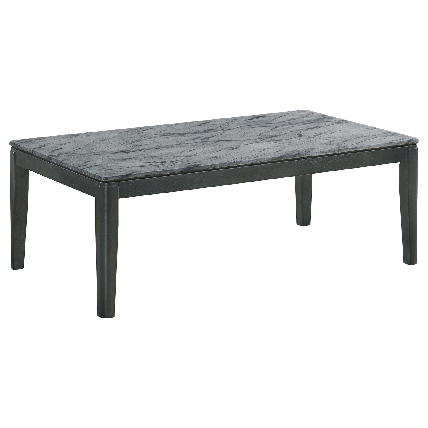 Mozzi 2-piece Coffee and End Table Set Grey Faux Marble