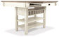 Bolanburg Counter Height Dining Table and 4 Barstools