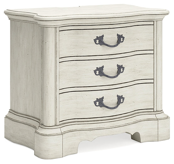 Arlendyne California King Upholstered Bed with Mirrored Dresser, Chest and Nightstand