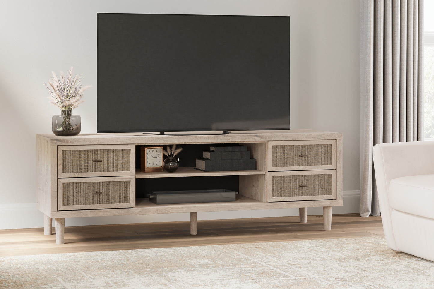 Cielden XL TV Stand w/Fireplace Option