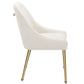 Mayette Upholstered Dining Side Chair Ivory (Set of 2)