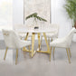 Mayette Upholstered Dining Side Chair Ivory (Set of 2)