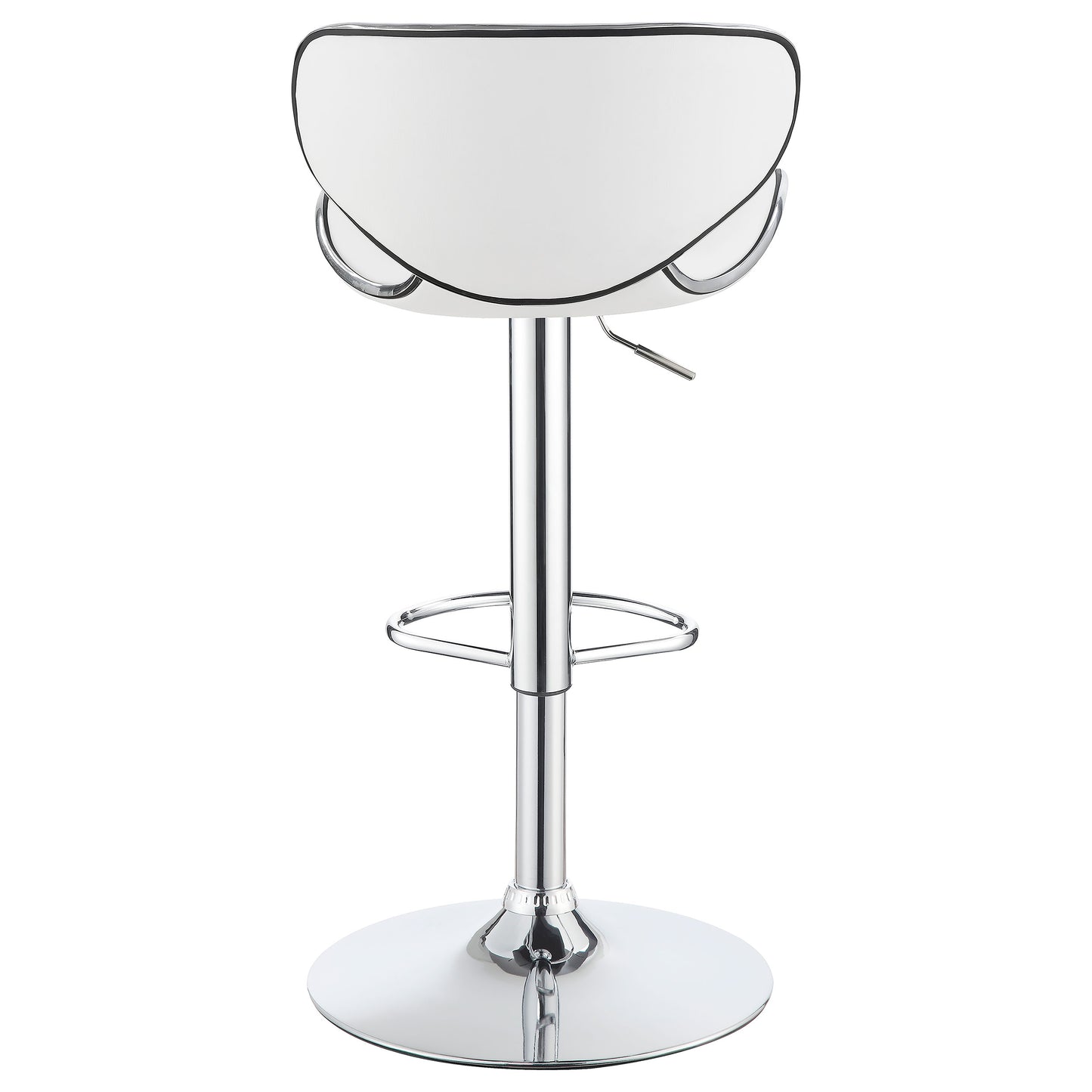 Edenton Upholstered Adjustable Bar Stool White (Set of 2)