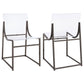 Adino Acrylic Dining Side Chair Black Nickel (Set of 2)