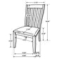 Nogales Wood Dining Side Chair Off White (Set of 2)