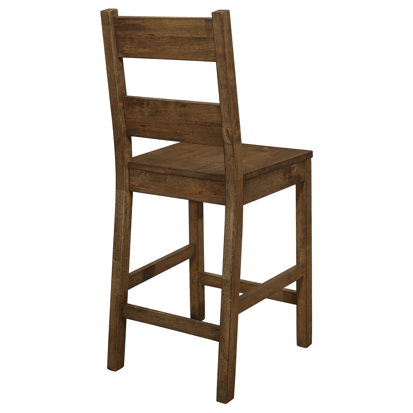 Coleman Wood Counter Chair Rustic Golden Brown (Set of 2)