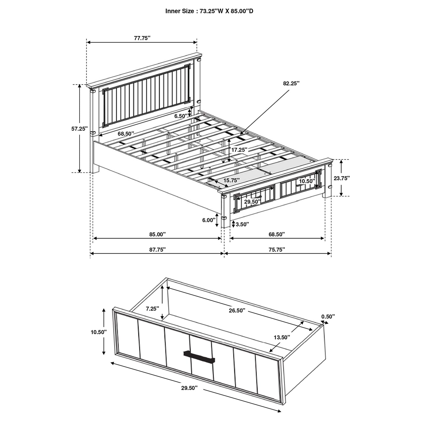 Brenner 5-piece California King Bedroom Set Rustic Honey