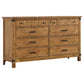 Brenner 4-piece Queen Bedroom Set Rustic Honey