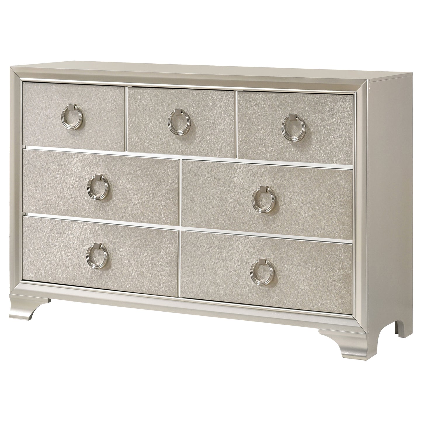 Salford 7-drawer Dresser Metallic Sterling