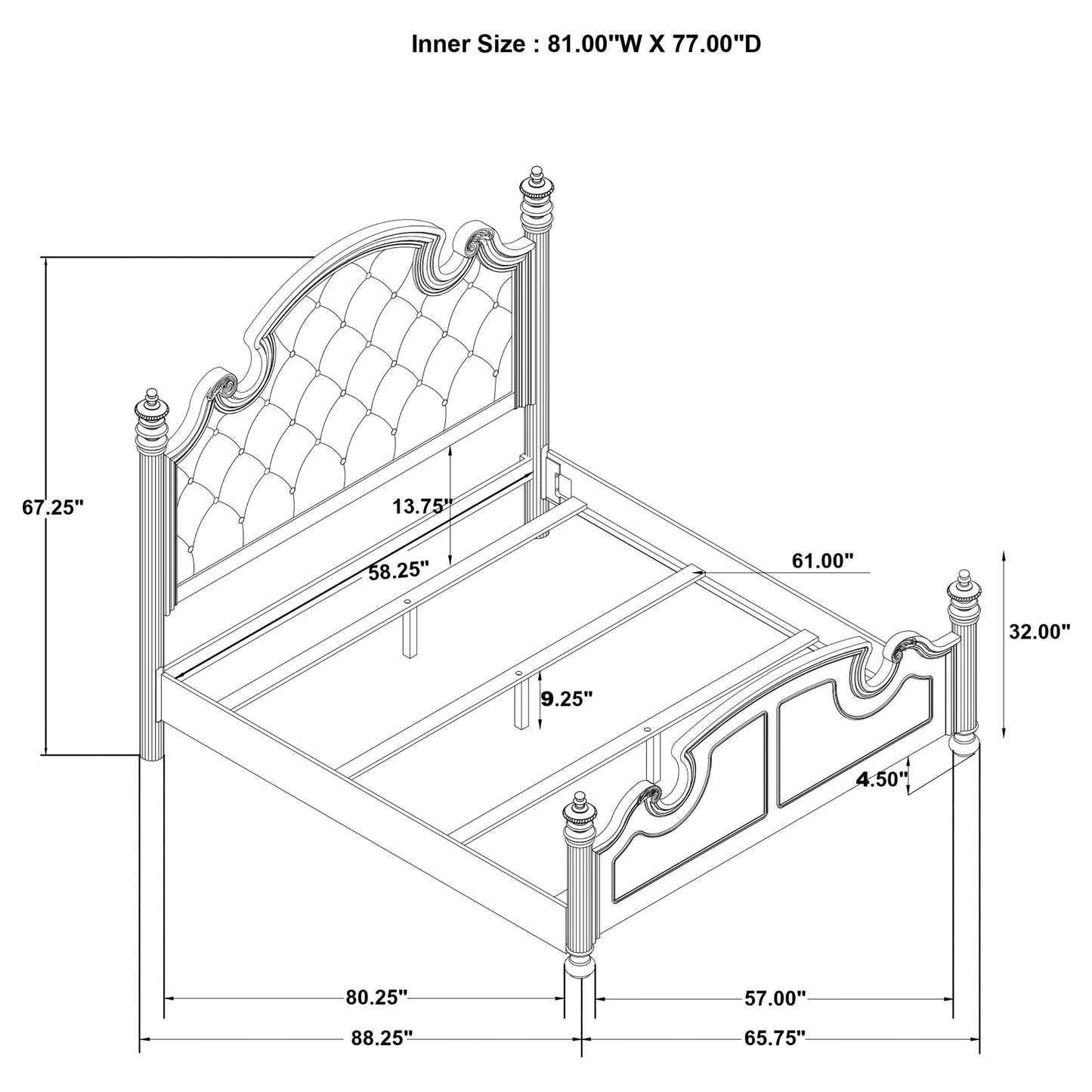 Celina 5-piece Queen Bedroom Set Black