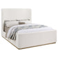 Nala Upholstered Queen Sleigh Bed Cream