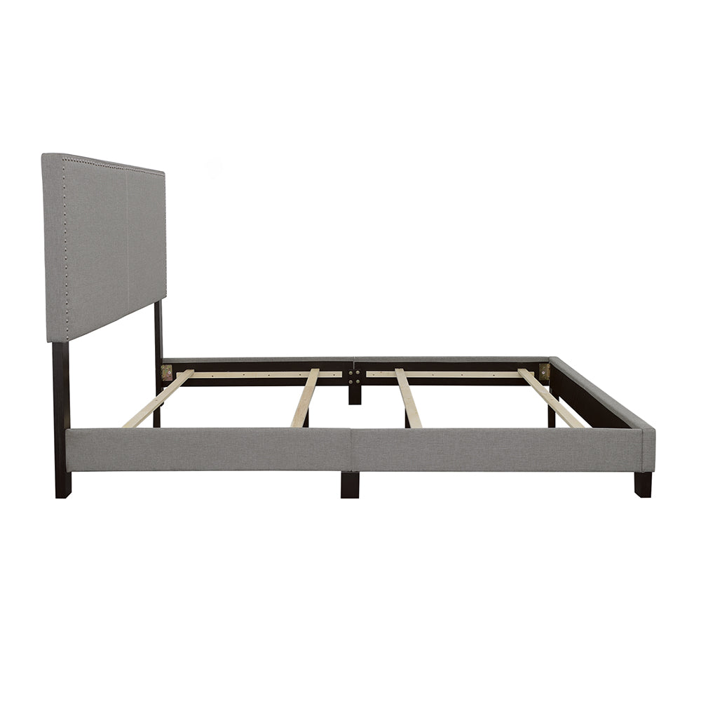 Boyd Upholstered Queen Panel Bed Grey