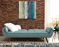 Caufield Upholstered Convertible Sofa Bed Turquoise Blue