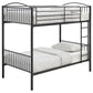 Anson Twin Over Twin Bunk Bed Gunmetal