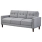 Bowen Upholstered Track Arm Tufted Sofa Grey