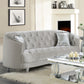 Avonlea Upholstered Sloped Arm Sofa Grey Velvet