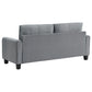 Davis Upholstered Rolled Arm Sofa Grey