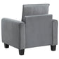 Davis 3-piece Upholstered Rolled Arm Sofa Grey