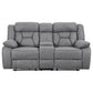 Higgins Upholstered Motion Reclining Loveseat Grey