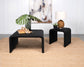 Cahya Woven Rattan Square Coffee Table Black