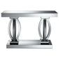 Amalia Mirrored Acrylic Entryway Sofa Console Table Silver