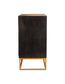 Zara 2-door 40" Wood Accent Storage Cabinet Black Walnut